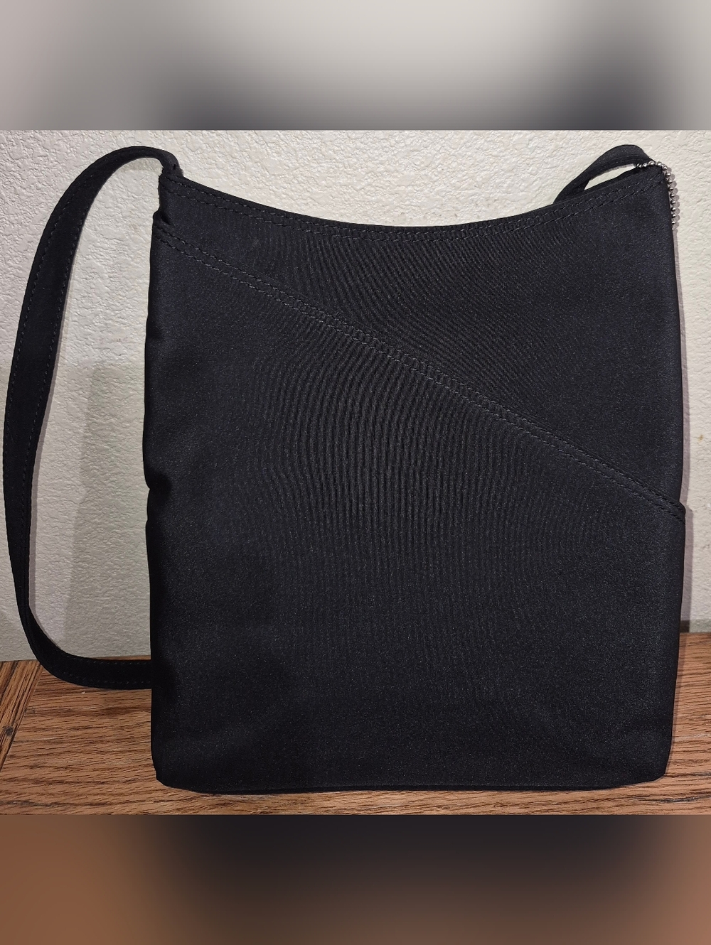 Vintage Talbots Black Polyester Shoulder Bag, Never Used - Picture 2 of 6